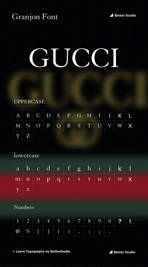 font for gucci